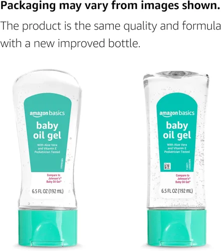 Vista 3 de Yaxa Basics Gel de aceite para bebés con aloe vera y vitamina E, hidratante, de rápida absorción, sin ensuciar, probado por dermatólogos, 6.5