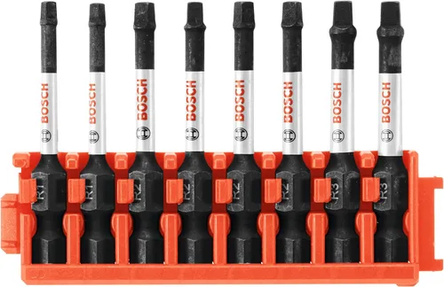 Vista 22 de BOSCH CCSV108 Juego surtido de 8 piezas 1 pulg. Brocas de inserción Impact Tough Phillips, Square y Torx con clip para sistema de estuche