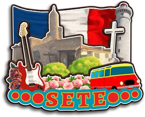 Vista 14 de Albi Occitanie France - Imán de madera para nevera, colección de madera 3D, hecho a mano, recuerdos de la ciudad de viaje, imán para nevera