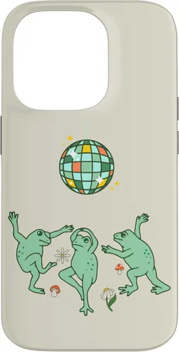 Vista 17 de Funny Frog Disco Dance 70s 80s Groovy Hippie Funky Party Case para iPhone 16