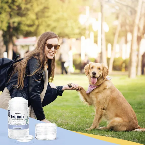 Vista 7 de Kit de cuidado de patas de perro Leopong - Limpiador y bálsamo para cuidado de lavadora de patas para mascotas (1 paquete de bálsamo para perros)
