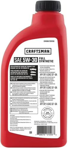 Vista 3 de CRAFTSMAN Kit completo de cambio de aceite sintético 5W-30 de 6 cuartos de galón compatible con Ford Transit Taurus, Lincoln MKS MKT – En el kit: 6