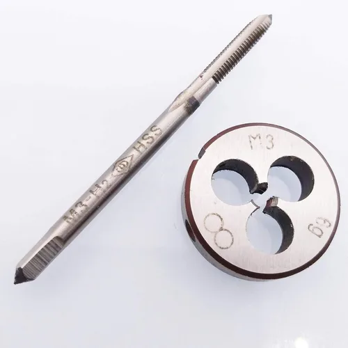 Vista 4 de HSS M3 x 0.020 in Grifo y M3 x 0.020 in Die Rosca métrica Mano derecha