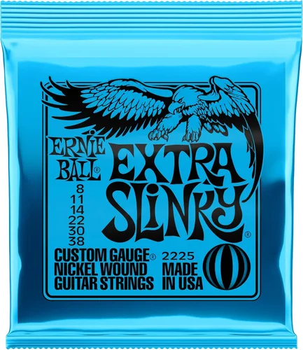 Vista 25 de Ernie Ball Beefy Slinky - Cuerdas para guitarra eléctrica, paquete de 3, calibre 11-54 (P03627)