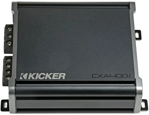 Kicker 46CXA4001 CXA4001 - Amplificador de Subwoofer Mono Clase D de 400 Vatios