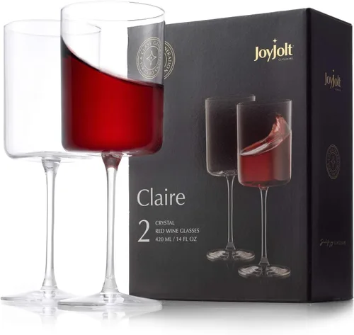 Vista 9 de JoyJolt Copas de Champán, Juego de 2 Vasos de Champán de Cristal de la Colección Claire, Capacidad de 5.7 Onzas, Elaboración Exquisita, Ideal