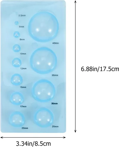 Vista 2 de 4 Uds. Herramientas de papel Quilling 3D Domes Half Ball Mold Plastic Mini Quilling Mold para DIY Paper Craft Tool