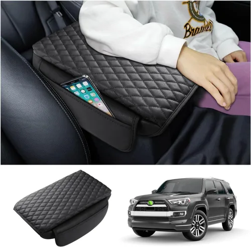 Shademax Funda para Consola Central de Coche para Toyota 4Runner 2024 2023-2020 Accesorios, Reposamuñecas para Automóvil Almohadilla de Reposabrazos