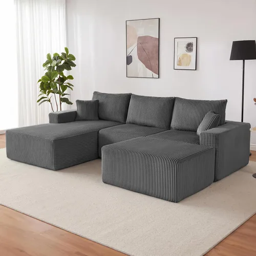 Vista 18 de Weture 95''Modular Sectional Sofa with 1 Chaise and 1 Ottoman, Boneless couches for Living Room Furniture,Comfort U Shaped Sofa， Deep Seat Corner