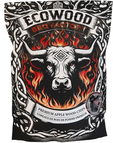 Don Bardo - Chips de madera para ahumar - manzana, cereza, mezquite, nogal y roble. Se puede utilizar en parrillas de gas o carbón. Astillas de