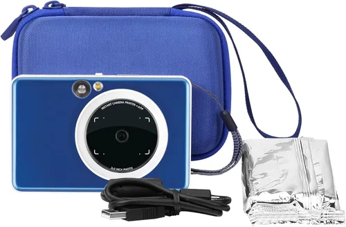 Vista 8 de co2CREA Funda rígida de repuesto para impresora de cámara instantánea Canon Ivy 2 CLIQ+ CLIQ 2, funda azul zafiro