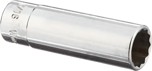 Vista 9 de Williams JHWMD-1216 SUPERTORQUE - Enchufe SAE de 1/4 pulgadas de profundidad, 12 puntos, tamaño de 1/2 pulgada, acabado cromado altamente pulido