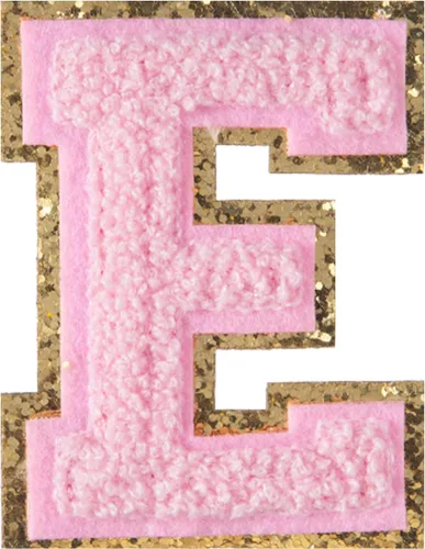 Vista 52 de 4 parches de letras de felpilla negra, parches de letras termo-adhesivas de 2.2", parches de letras de felpilla para ropa (S)