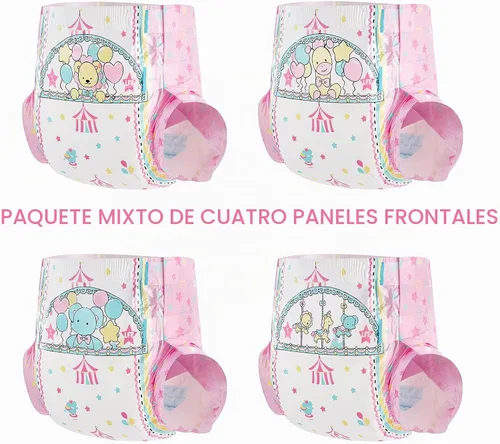Vista 3 de Littleforbig Little Circus - Ropa interior estampada para incontinencia, 10 piezas (M, 28-38 pulgadas)