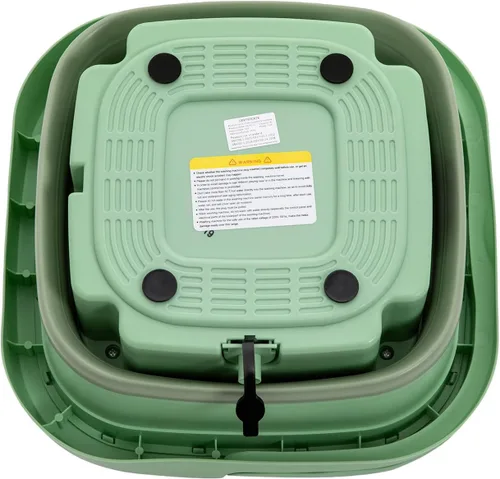 Vista 9 de Lavadora pequeña, de 8 litros/2.11 galones, mini lavadora plegable con cesta de drenaje, lavadora portátil multifuncional para el hogar, hotel, casa