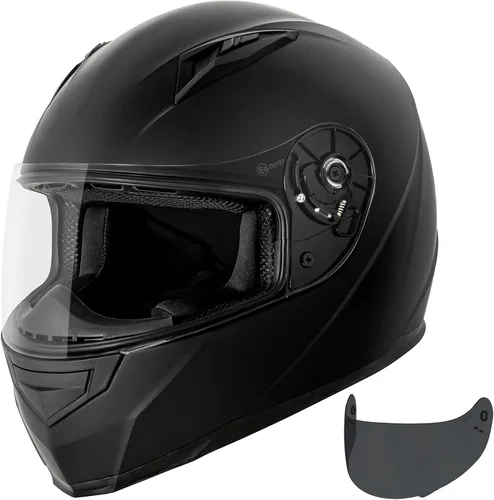 Vista 8 de VCAN VX Casco Ligero de Cara Completa para Motocicleta de Calle con Visera Extra Tintada, Tecnología Coolmax y Listo para OTG, Aprobado por DOT