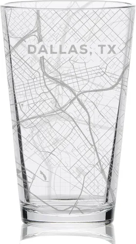 Vista 24 de Santa FE NEW MEXICO - Vaso de cerveza grabado con mapa de calle de la ciudad, idea de regalo perfecta y decoración única