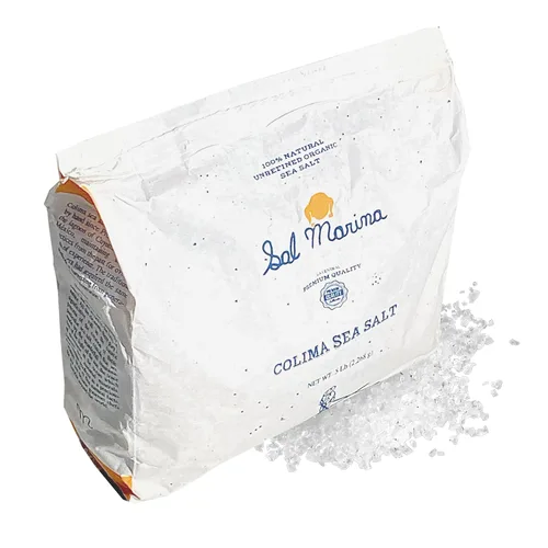 SAL MARINA | Sal marina de Colima sin refinar 5 libras | Sal kosher 100% natural - Vegano sin gluten orgánico sal de mesa condimentos alimentos