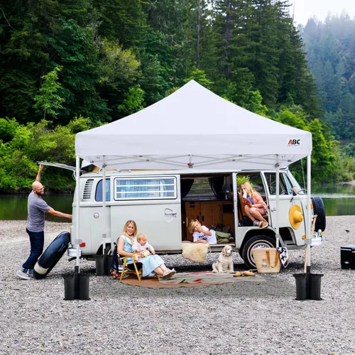 Vista 7 de ABCCANOPY Pesas de toldo de 120 libras, bolsas de arena para carpa de glorieta, paquete de 4 unidades (negro)