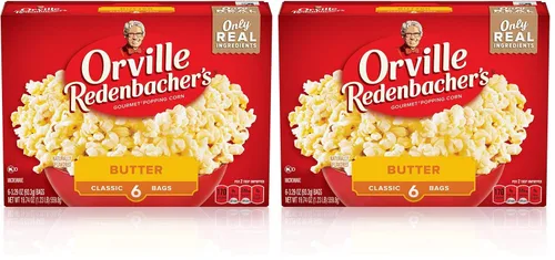Vista 10 de Palomitas de maíz con mantequilla Orville Redenbacher, 3.3 onzas (contiene 36)
