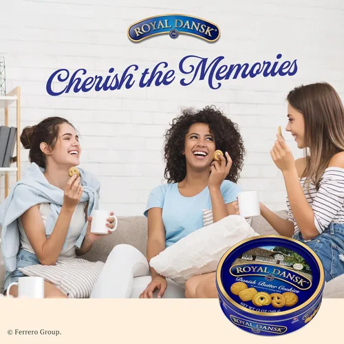 Vista 9 de Royal Dansk Selección de galletas danesas, sin conservantes ni colorantes añadidos, 12 onzas