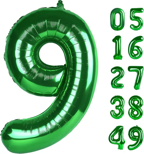 Vista 306 de Globos con números con estampado de vaca, globos de 40 pulgadas del número 0-9 (cero-nueve), globo de vaca para suministros de fiesta de cumpleaños