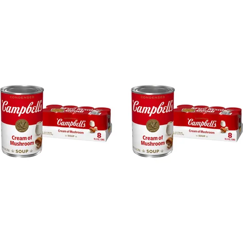Vista 13 de Sopa Campbell's Crema de Champiñones Condensada, Lata Tamaño Familiar de 22.6 oz (Paquete de 12)