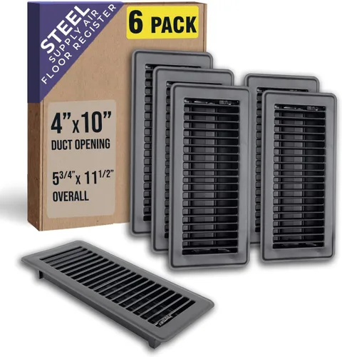 Vista 25 de Se ajusta a aperturas de conducto de 2x10 y 10x2 Registro de piso con diseño de rejilla de Handua Diseño resistente y transitable