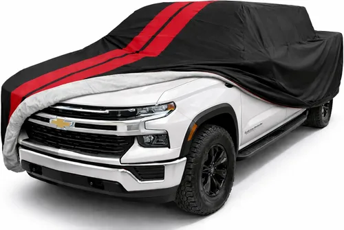 Vista 9 de Funda para automóvil Silverado/Sierra 1999-2025 de ajuste personalizado, protección UV para interiores y exteriores, protección UV de 300 denier