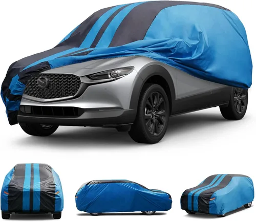 Vista 14 de Kaugung - Funda para auto impermeable de ajuste personalizado para Ford Mustang (1993-2025), cubierta exterior completa para automóviles, ligera