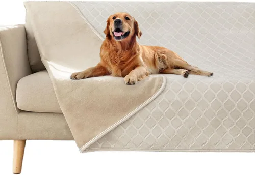 Vista 15 de fuguitex Manta impermeable para perro, funda de cama para perro, terciopelo de cristal, marroquí, mullida, acogedora manta de felpa para mascotas