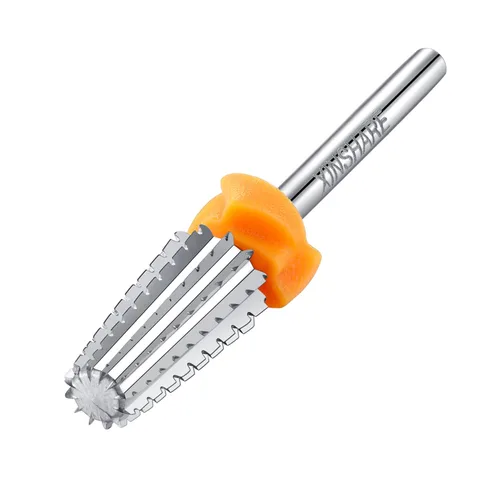 Brocas de uñas 5 en 1, brocas de carburo de 3/32 pulgadas, de eliminación rápida de acrílico o gel duro, adecuadas para manicura, pedicura, arte de