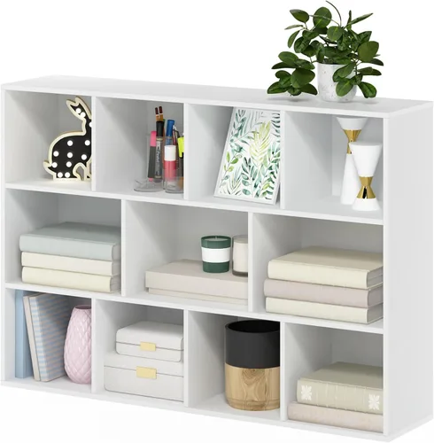 Vista 51 de Furinno - Estantería de cubos de 5 niveles serie Luder para libros y almacenamiento, color roble francés