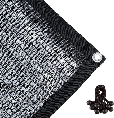 Agfabric Tela de sombra de 6 x 12 pies, 40% para jardín, patio, color negro