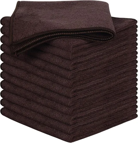 Vista 8 de SINLAND Trapo de microfibra absorbente de limpieza para cocina, paño de secado rápido, sin rayas, trapos de vidrio, 12 x 12 pulgadas, paquete de 12