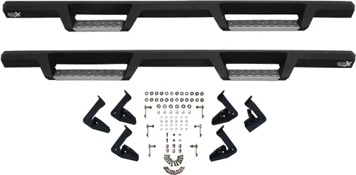 Vista 4 de Westin 56-135252 HDX - Barras de paso Nerf de acero inoxidable para F-150 SuperCrew 2009-2014, color negro texturizado, 1 par