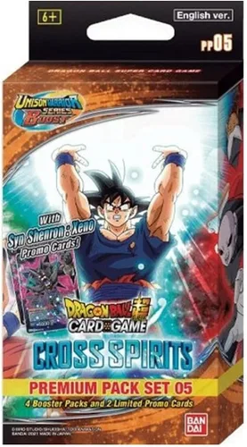 Vista 2 de BANDAI NAMCO Entertainment Juego de cartas Dragon Ball: Cross Spirits Premium Pack Set 05