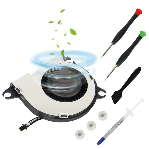 LXun New Replacement Internal Cooling Fan Compatible with Nintendo Switch HAC-001 NS 2017 Console CPU Heatsink Cooler Thermal Compound Paste and