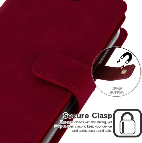 Vista 2 de GOOSPERY Mansoor - Funda para iPhone 11 Pro de 5.8 pulgadas (2019), doble ranura interior con solapa interior y ranura para tarjeta, amplio