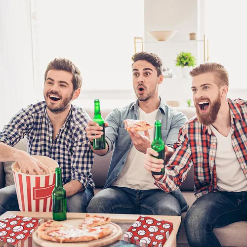 Vista 7 de AnyDesign Paquete de 80 servilletas de papel de béisbol desechables de 6.5 x 6.5 pulgadas, servilletas de almuerzo de béisbol rojas y blancas