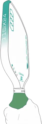 Vista 2 de Ayuda de entrenamiento de pickleball diseñada para potencia, precisión y control Herramienta de agarre multiposición para retroalimentación real