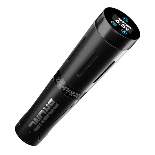 Vista 9 de BRONC Máquina de tatuaje inalámbrica de pentagrama Rotary Pen Style Supply Motor sin núcleo 1800mAh Batería Power (verde)