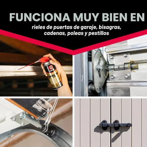 Vista 6 de 3-IN-ONE Lubricante profesional en aerosol para puertas de cochera, 11 onzas, 1
