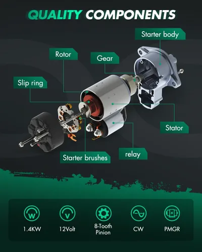 Vista 5 de SCITOO Arranque de motor para MD356178 Arranques Compatible con Chrysler Sebring 2001-2005, Dodge Stratus 2001-2005, Mitsubishi Eclipse 2000