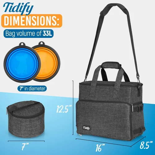 Vista 4 de Bolsa de viaje personalizada para perros – You Name It and We Make It, tu propia bolsa de viaje personalizada para mascotas, hazla especial para ti