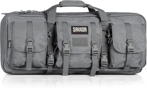 Vista 4 de Savior Equipment American Classic Shorty Tactical Funda Táctica Doble para Armas Cortas Bolsa para Pistola, Bolsillos Delanteros Espaciosos, Correa