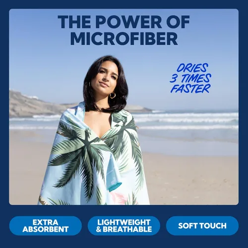 Vista 29 de SUN NINJA Toalla de playa de microfibra, sin arena, de secado rápido, ligera y compacta para playa, piscina, yoga y campamento, 63 x 32 pulgadas