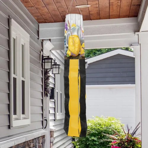 Vista 2 de Summer Lemonade Windsock Wind Twister 40" x 6" Briarwood Lane