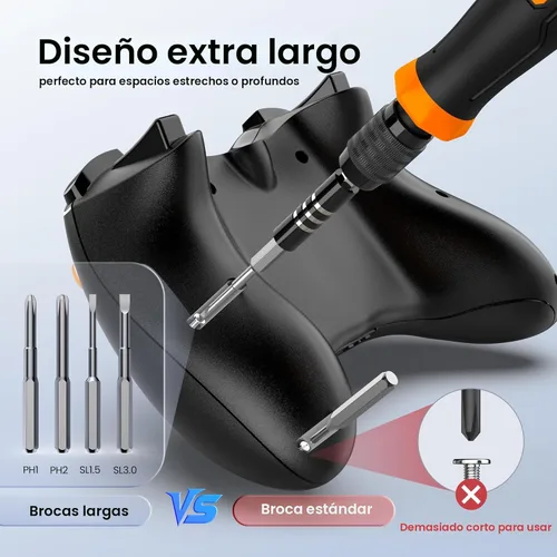 Vista 7 de JOREST Juego de destornilladores de precisión 152 en 1, regalos de herramientas para hombres, kit de herramientas magnético con puntas Torx Triwing