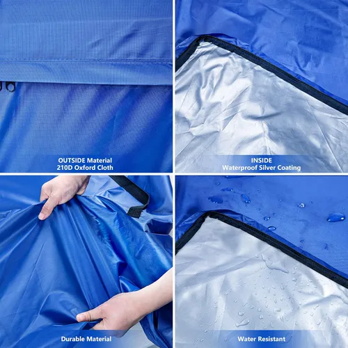 Vista 3 de Bolsas de colchón para mudanza y almacenamiento (tamaño queen) Funda de colchón para mudanzas Resistente, 8 asas y cierre fuerte de cremallera